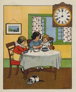 Frukost (färg litho)