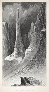 Tennysons monument, illustration från "The second Grinnell Expedition in Search of Sir John Franklin...", 1856