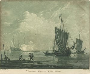Fraktscen från Alexander Nisbits samling, 1720-talet. av Elisha Kirkall