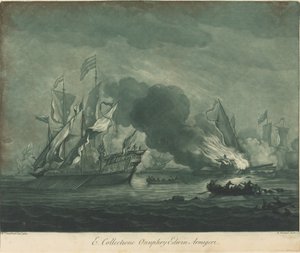 Fraktscen från samlingen av Onuphrij Edwin, 1720-talet. av Elisha Kirkall