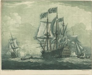 Fraktscen med krigsman, 1720-talet.