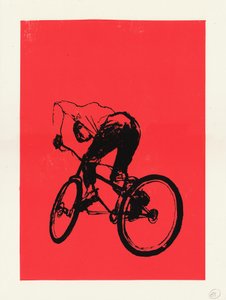 Biker boy, 2012 (skärmtryck) av Eliza Southwood