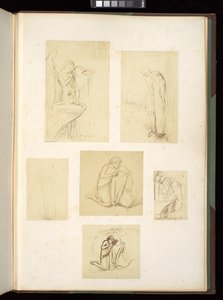 Entwürfe und Skizzen von Elisabeth Eleanor Siddal Rossetti von Elizabeth Eleanor (1834-62) Siddal