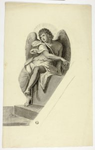 Ängel som sitter vid graven av Elizabeth Murray