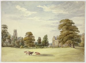 Kor före herrgård och kyrka