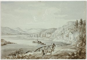 På Rhen (recto), och mor och barn (verso) av Elizabeth Murray