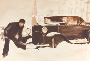 Gräva ut bil av Elizabeth R. Dewey