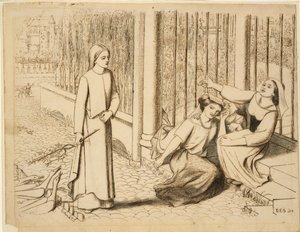 Pippa passerar, 1854 av Elizabeth Siddal