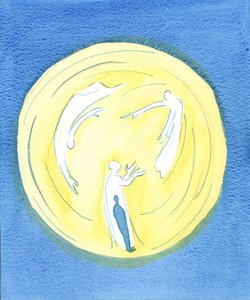 En person som delar Guds liv, genom dopet, och lever i ett tillstånd av nåd, kan vara säker på att när hon ber till Fadern i Kristi namn, i Anden, så hör och svarar han, 2003 (w/c o) av Elizabeth Wang
