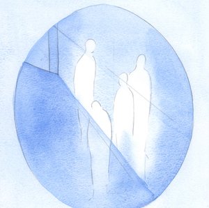 Allt det goda som jag ser och känner hos personer jag känner är en gåva från Gud; varje bra handling eller gest härrör från honom, 2000 (w/c på papper) av Elizabeth Wang