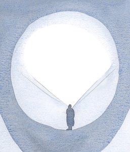 Genom små handlingar av tro, kärlek och uppoffring förbereds ett utrymme i själen för en förnyad utgjutning av nåd., 2001 (w/c på papper) av Elizabeth Wang