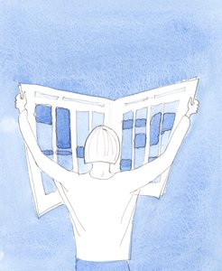 Katolska redaktörer har ett stort ansvar att se att sanningen är dominerande på deras sidor, och inte lögn, kätteri eller förvrängning, 2003 (w/c på papper) av Elizabeth Wang