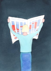 Katolska redaktörer har ett stort ansvar att se att sanningen är dominerande på deras sidor, och inte lögn, kätteri eller förvrängning, 2003 (w/c på papper) av Elizabeth Wang