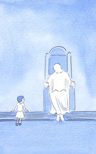 Kristus bad mig att tala som ett okunnigt barn, men en som står honom nära på grund av tro, omvändelse och vänskap, 2002 (w/c på papper) av Elizabeth Wang