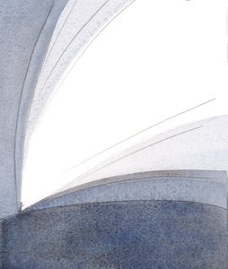 Kristus i hans inkarnation gav sann hyllning till Fadern från jorden: Han fortsätter att utgjuta sitt ljus genom sin kyrka., 2001 (w/c på papper) av Elizabeth Wang