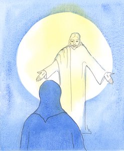 Kristus är förtjust om någon älskar att ta emot honom i det heliga sakramentet, älskar att besöka honom vid tabernaklet, älskar att göra hans vilja och älskar att berätta för andra de goda nyheterna om honom., 2004 (w/c o) av Elizabeth Wang