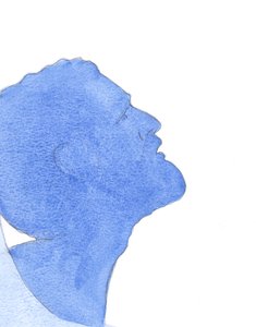 Kristus, sann man, älskade sina medmänniskor och kvinnor med sin gudomliga kärlek, "i en oändlig gottgörelse för alla deras förseelser", 2001 (w/c på papper) av Elizabeth Wang