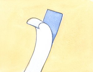 Gud är på jobbet även när vi är fysiskt svaga, 2002 (w/c på papper) av Elizabeth Wang