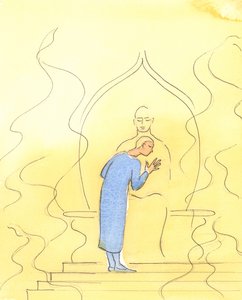 Gud Fadern kan dra oss upp i bön, genom sin eldiga härlighet, tills vi stöder oss på Faderns hjärta, i välsignad intimitet, som ett barn på sin fars bröst som är säker på att bli hörd., 2004 ( av Elizabeth Wang