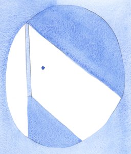 Guds nåd strömmar genom en andäktig själ, till andra, som genom ett fönster, men ändå hindrar den minsta fläcken av egenintresse flödet, 2001 (w/c på papper) av Elizabeth Wang