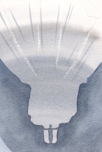 Jag minns att jag tydligare såg omfattningen av min syndighet och av Guds enorma helighet, 2000 (w/c på papper) av Elizabeth Wang