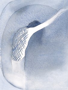 Jag såg Kristi sårade rygg, men fick höra: "Det är kärleken som räknas; det var synden som gjorde detta", 2001 (w/c på papper) av Elizabeth Wang
