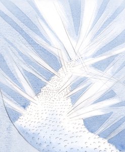 Jag såg den stora armén av troende i Kristi kyrka, gå vidare mot honom i himlen., 2001 (w/c på papper) av Elizabeth Wang