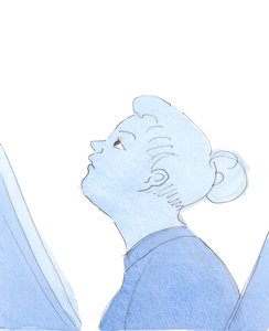 Det är viktigt att när vi ber för andra människor ber vi med tillförsikt och hopp, 2004 (w/c på papper) av Elizabeth Wang