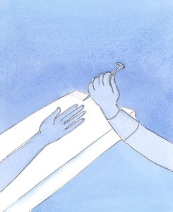 Det är viktigt att vara uppmärksam vid mässan, medveten om att Jesus Kristus, vår Gud, älskar oss så mycket att han har lidit och dött för oss, 2004 (w/c på papper) av Elizabeth Wang