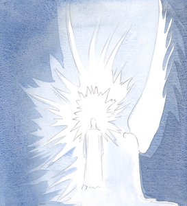 Jesus är inte upprörd över våra dagdrömmar eller distraktioner, 2000 (w/c på papper) av Elizabeth Wang