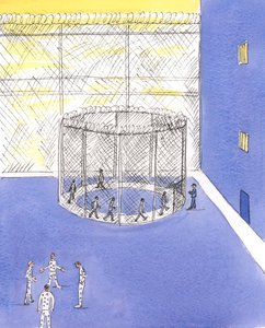 Människor som är fångade i sina synder har ingen bestående lycka, 2004 (w/c på papper) av Elizabeth Wang