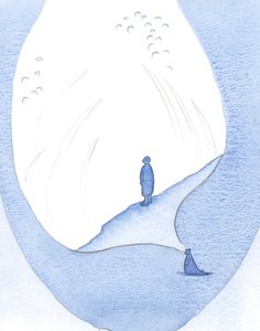 Att vila i Kristus i själen är som att kliva in i evigheten, 2000 (w/c på papper) av Elizabeth Wang
