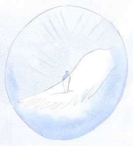 Att be våra böner och tro på dem beror på den Helige Andes agerande och är ett bevis på hans närvaro. Vi kan inte be en god bön utan honom, 2001 (w/c på papper)
