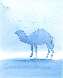 Vissa präster behöver mycket hjälp, 2003 (w/c på papper) av Elizabeth Wang