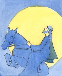 Herren skänker omvändelsens och omvändelsens nåder på olika sätt, till olika själar, 2004 (w/c på papper) av Elizabeth Wang