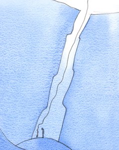 Herren visade mig att han skickade ut en trospil, på min bön, till någon i fara för andlig död, 2003 (w/c på papper) av Elizabeth Wang