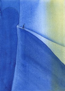Trons resa leder till ljus och glädje, men vi måste akta oss för att inte falla in i mörkret genom slarv eller stolthet, 2004 (w/c på papper)