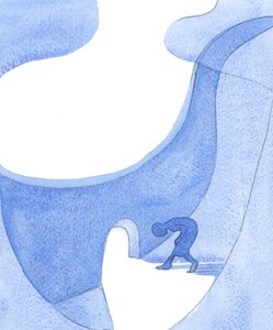 Livet av frid och nåd kan inte smakas av en som vägrar att förkasta sina själviska begär, 2001 (w/c på papper) av Elizabeth Wang