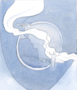 Det finns två portar att öppna i det andliga livet. Själens första port öppnas genom att vi samarbetar med Kristi nåd. Den andra öppnas av kostsamma ansträngningar, om vi är fruktsamma., 2001 (w/c on pap av Elizabeth Wang