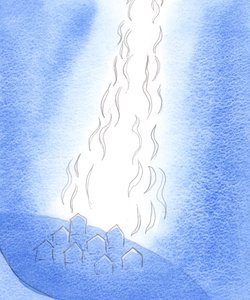 Genom Jesu blod: När vi ber för någon "i Jesu namn" eller "genom Jesu blod", är det som om eld stiger ned från himlen, eftersom Guds nåd utgjuts över den behövande, 2002 av Elizabeth Wang