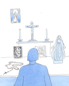 Vi bör vara medvetna om vikten och värdet av populära andakter, 2004 (w/c på papper) av Elizabeth Wang