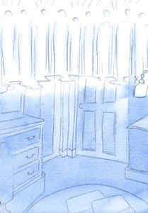 Vi som hyllar alla helgons glädje, genom våra radbandsböner, är inte långt borta från våra vänner i himlen, 2002 (w/c på papper) av Elizabeth Wang