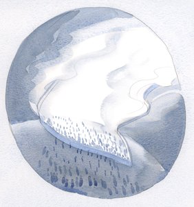 Varhelst en själ ger upp sitt liv för Guds verk och ära, berör Guds rike denna jord, och Gud regerar verkligen., 2001 (w/c på papper) av Elizabeth Wang