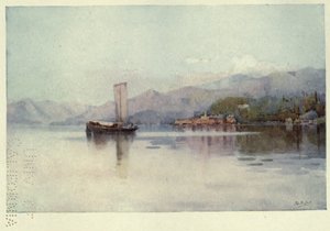 Bellagio, Lago di Como, Illustration från "De italienska sjöarna" av Richard Bagot