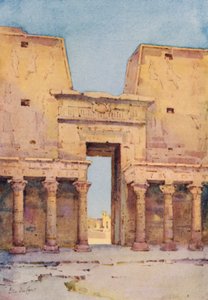 Edfu (färg litho) av Ella Du Cane
