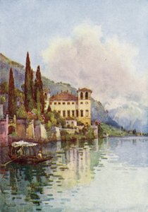 Gravedona, Comosjön (färg litho)