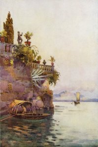 In the Shadow of the Terrace (färg litho) av Ella Du Cane