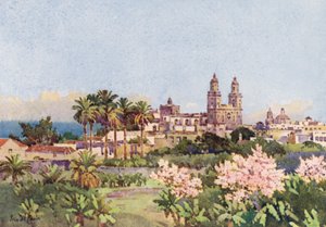 Las Palmas (färg litho) av Ella Du Cane