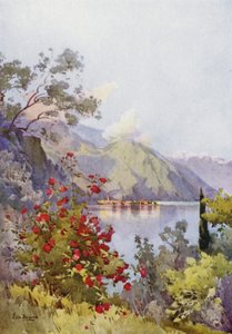 Menaggio, Comosjön (färg litho)