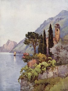 Oria, Luganosjön (färg litho)